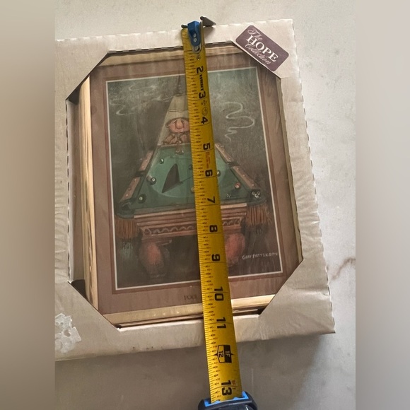 Gary Patterson "Pool Shark" 1980 Pool Wall Print Plaque 8x10 Vintage Sealed - Picture 8 of 9